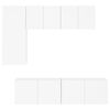 vidaXL 5 Piece TV Wall Units White Engineered Wood