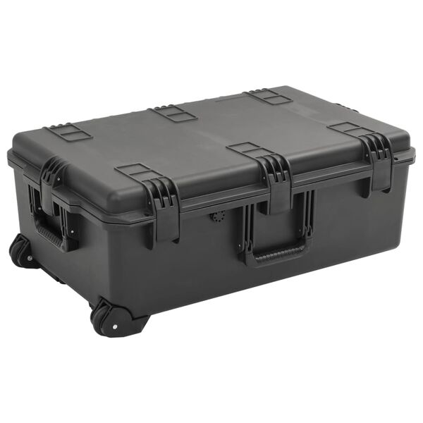vidaXL Portable Flight Case Black 79.5x51.5x30.5 cm PP
