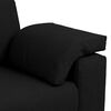 vidaXL Sofa Black 180 x 77 x 82 cm Fabric