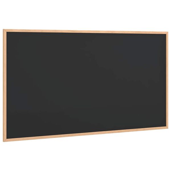 vidaXL Chalkboard with Solid Pine Wood Frame Black 100x55 cm