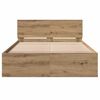 vidaXL Bed Frame Artisan Oak 193 x 125 x 70 cm Engineered Wood