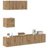 vidaXL 4 Piece TV Cabinet Set Wall-mounted Artisan Oak Engineered Wood