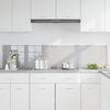 vidaXL Kitchen Backsplash 2 pcs Light Grey 90 x 40 cm Tempered Glass