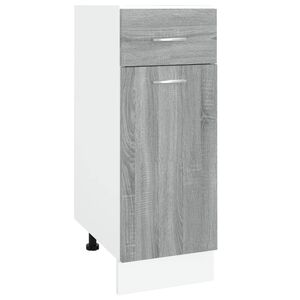 vidaXL Drawer Bottom Cabinet "Lyon" Grey Sonoma 30x46x81,5 cm Engineered Wood