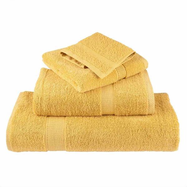 vidaXL Guest Towel SOLUND Gold Cotton