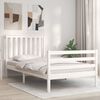 vidaXL Bed Frame without Mattress White 100x200 cm Solid Wood