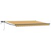 vidaXL Manual Retractable Awning with LEDs 4.5 x 3 m