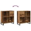 vidaXL Record Cabinet Artisan oak 84.5 x 38 x 89 cm Engineered Wood