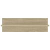vidaXL Wall Shelf 2 pcs Sonoma Oak 60x11.5x18 cm Engineered Wood
