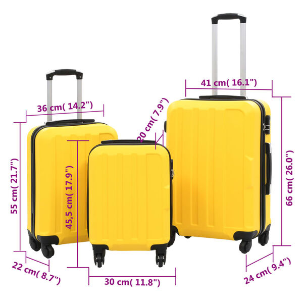 Bagaglio 55 Trolley 55 X 35 X 25 Cm Koffer Trolley Misure 55x35x25 - Main Image