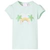 vidaXL Kids' T-shirt Light Mint 92