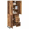 vidaXL Highboard with Drawer 2 pcs Old Wood 69.5 x 34 x 180 cm