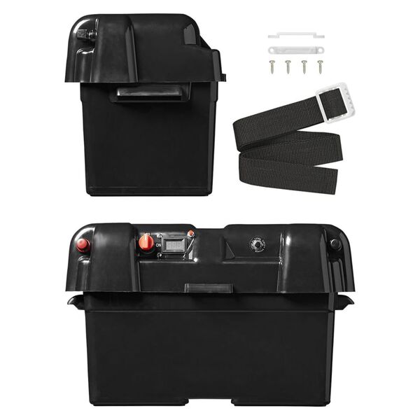 ProPlus Battery Box with USB and Voltmeter 35x18x20 cm