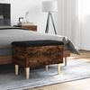 vidaXL Storage Bench Smoked Oak 62x42x46 cm Engineered Wood