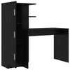 vidaXL Desk 2 pcs Black Oak