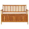 vidaXL Garden Storage Bench 120 cm Solid Acacia Wood