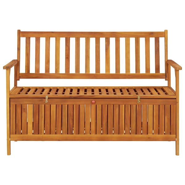 vidaXL Garden Storage Bench 120 cm Solid Acacia Wood