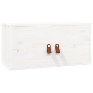 vidaXL Wall Cabinet White 60x30x30 cm Solid Wood Pine
