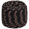 vidaXL Boat Rope Black 18 mm 100 m Polypropylene
