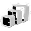 vidaXL Wall Cube Shelves 6 pcs White and Black