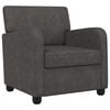 vidaXL Armchair Antique Black Faux Leather