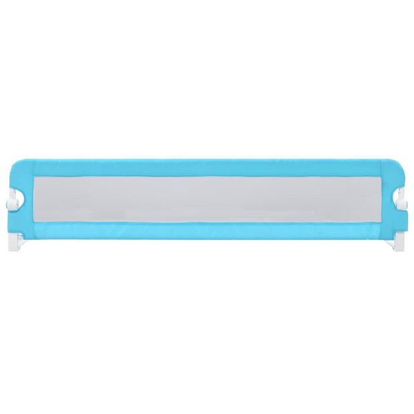vidaXL Toddler Safety Bed Rail Blue 180x42 cm Polyester