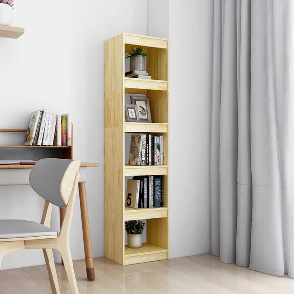 vidaXL Book Cabinet/Room Divider 40x30x167.5 cm Solid Pinewood