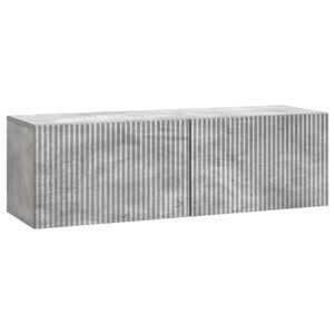 vidaXL Wall-Mounted TV Cabinet 98 x 31 x 30 cm Concrete Grey