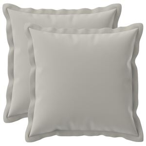 vidaXL Cushion Cover 2 pcs HOUTEN Grey 30 x 30 cm Polyester