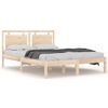 vidaXL Bed Frame without Mattress 150x200 cm King Size Solid Wood