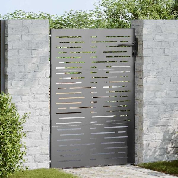 vidaXL Garden Gate 85x125 cm Corten Steel Square Design