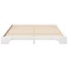 vidaXL Bed Frame White 180 x 220 cm Solid Pine Wood