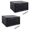 vidaXL Garden Furniture Cover | Set of 2 | Black | Polyethylene