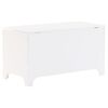 vidaXL Storage Box with Lid RANA White 100x49x54 cm Solid Wood Pine