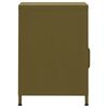 vidaXL Nightstands 2 pcs Olive Green 35x35x51 cm Steel