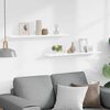 vidaXL Wall Shelves 2 pcs High Gloss White 80x9x3 cm