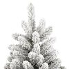 vidaXL Artificial Hinged Christmas Tree with Flocked Snow 300 cm