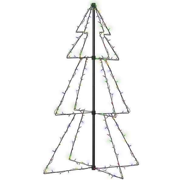vidaXL Christmas Cone Tree 160 LEDs Indoor and Outdoor 78x120 cm