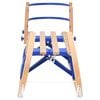 vidaXL Foldable Sledge with Backrest 110 cm Plywood