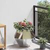 vidaXL Planter Silver 50 x 50 x 40 cm Stainless Steel