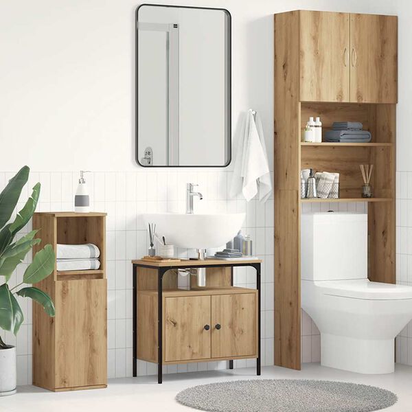 vidaXL Bathroom Sink Cabinet Artisan Oak 60x30x60 cm Engineered Wood