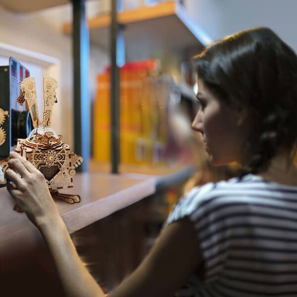 Robotime DIY Music Box Model Kit Steampunk Bunny