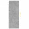 vidaXL Wall Mounted Cabinet Concrete Grey 34.5x34x90 cm