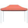 vidaXL Party Tent Folding Terracotta 292 x 440 x 315 cm Oxford Fabric