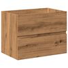 vidaXL Sink Cabinet with Built-in Basin Artisan Oak