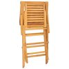 vidaXL Folding Chairs 4 pcs 56x63x90 cm Solid Wood Teak