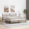 vidaXL Metal Bed Frame without Mattress Sonoma Oak 183x213 cm