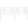vidaXL Metal Replace Headboard White 193cm