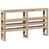 vidaXL Bed Frame without Mattress 120x190 cm Small Double Solid Wood Pine