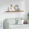 vidaXL Wall Shelf Wall-mounted Brown 120 x 23.5 x 4 cm Engineered Wood